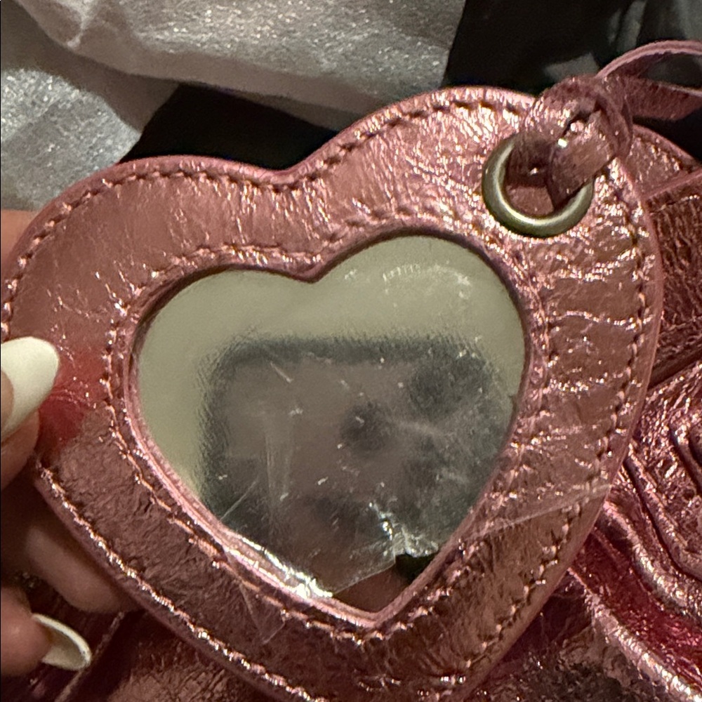 Balenciaga Pink Le Cagole Xs Shoulder Bag Metallized With Rhinestones - Picture 6 of 15